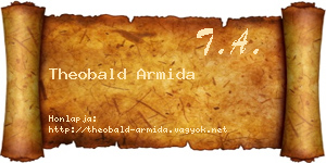 Theobald Armida névjegykártya
